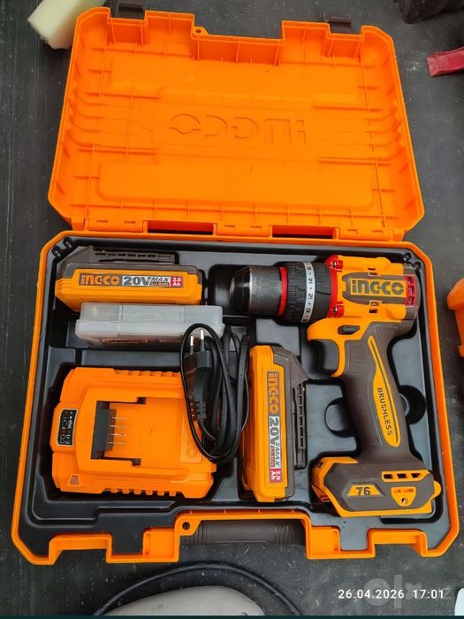 Оригинальный дрель шуруповерт INGCO 20V