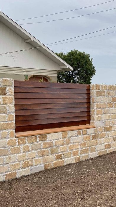 Gard lemn și mobilier de gradina