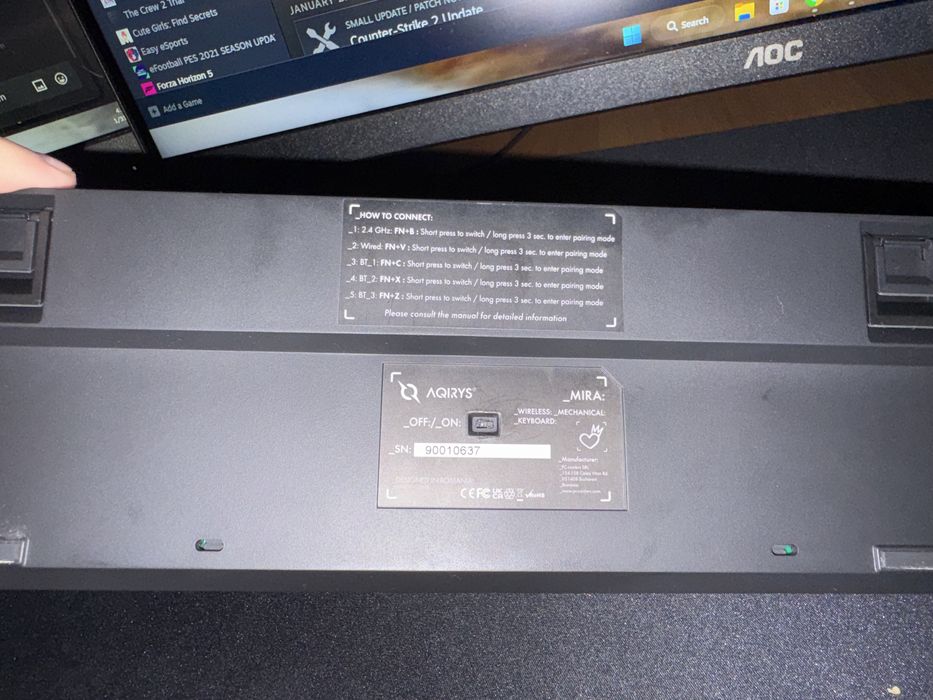 tastatura aqirys mira