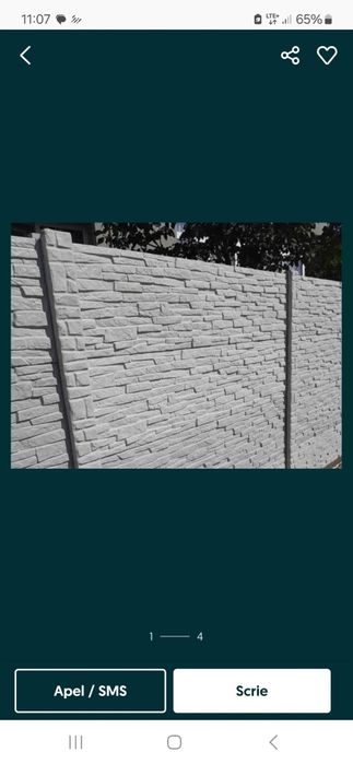 Gard din placi de beton