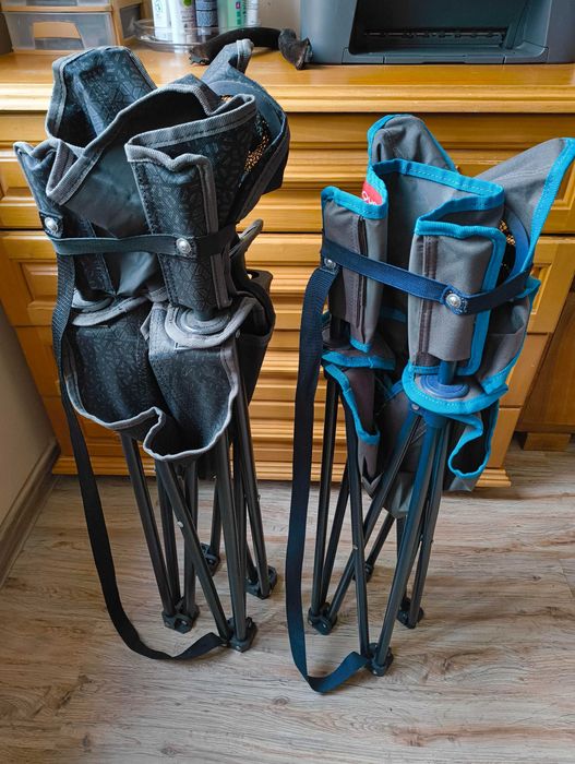 Сгъваеми къмпинг столове Quechua (Decathlon) с поставка за чаша — 2 бр.