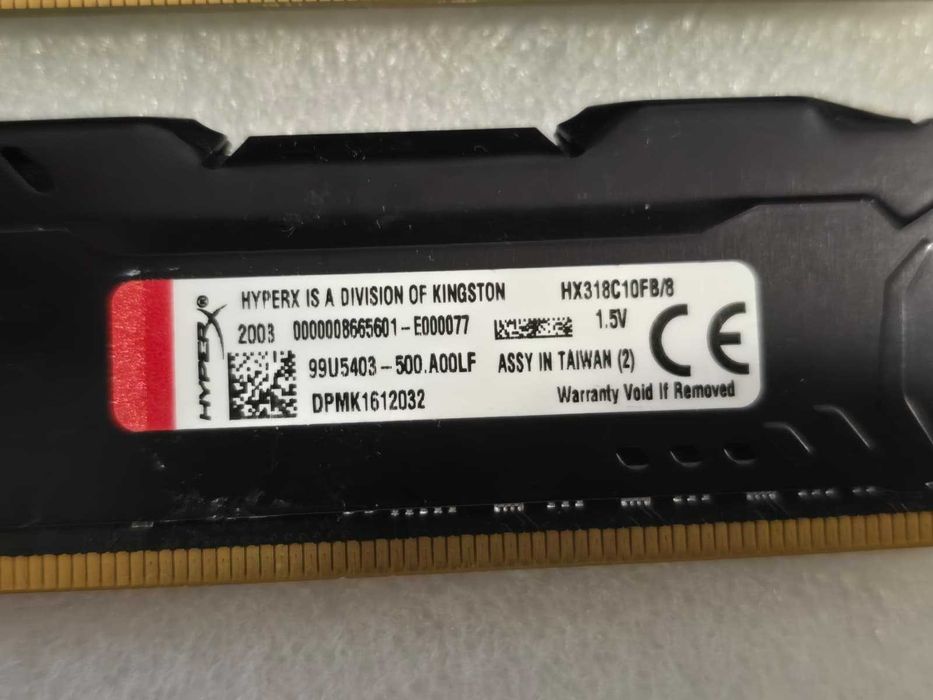 Kit Memorie RAM 16GB (2x8GB) DDR3 Kingston HyperX Fury Black, 1866MHz