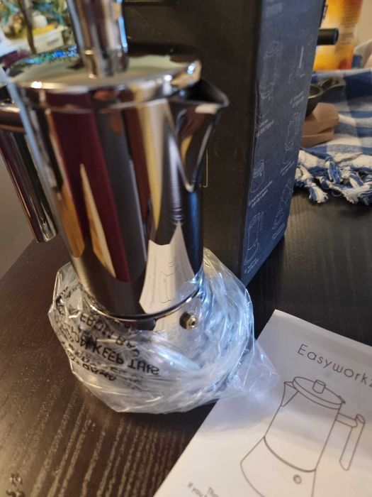 Espressor aragaz, 6 cești, inox