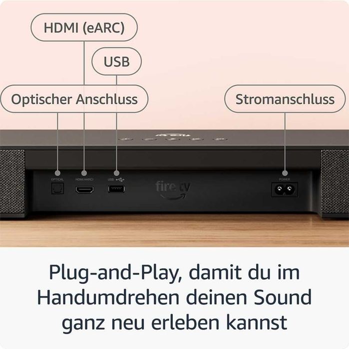 Саундбар Amazon Fire TV Soundbar Plus, Dolby Atmos 3.1