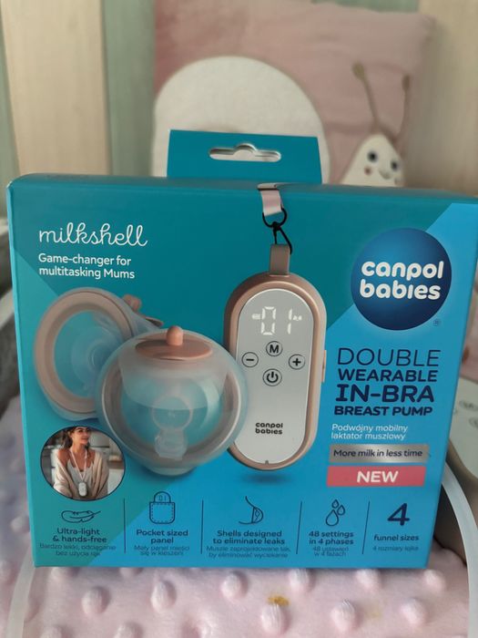 Hands-free помпа за кърма Canpol + 2 бр. комплект с резервни части