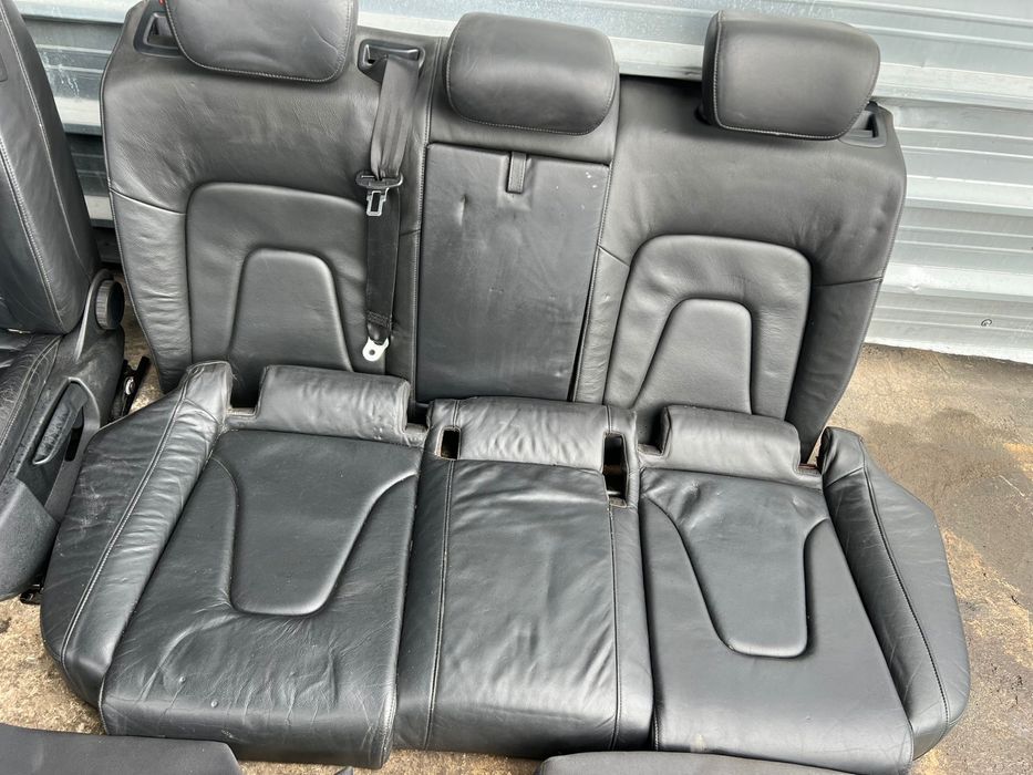 Салон Ауди AUDI A4 B8 черен кожа обикновен ном 209