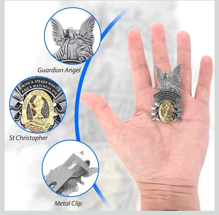 „Свети Христофор“ защитна щипка за кола