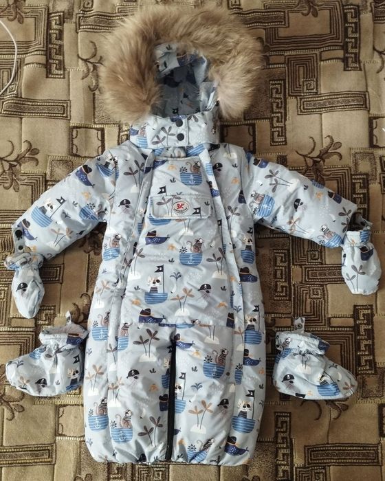 Детский зимний комбинезон трансформер