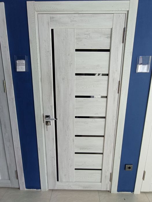 Межкомнатные двери МДФ. Венеция 5 Графит софт