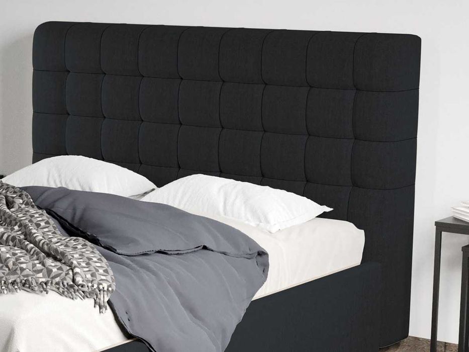 Pat Tapitat Rivo Negru Falcone 14 - somiera rabatabila+lada depozitare