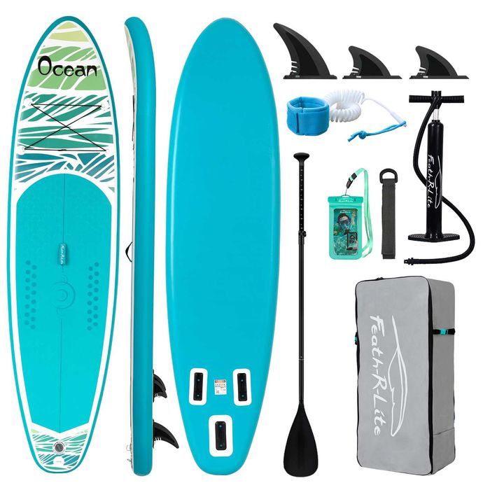 Надуваем падълборд FunWater Ocean paddle board SUP НОВ пълен комплект