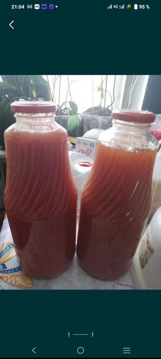 Сок томатный из домашних помидор