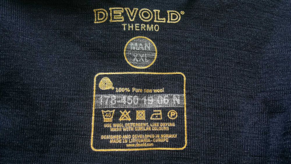 DEVOLD THERMO Jacket 100% PURE NEW WOOL размер XXL горница 100% Вълна - 2106