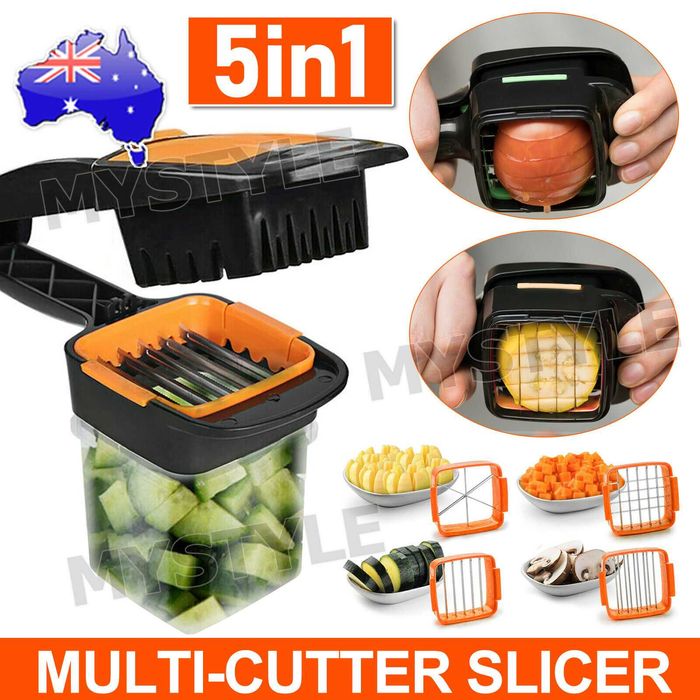 5 în 1 Dispozitiv de sectionare rapida fructe si legume. Nou ambalat