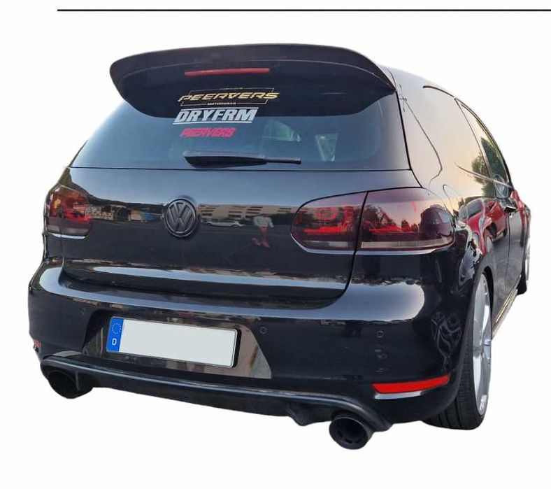 Черни ЛЕД стопове Голф 6 LED VW Golf 6 Диодни LED затъмнени тунинг R32