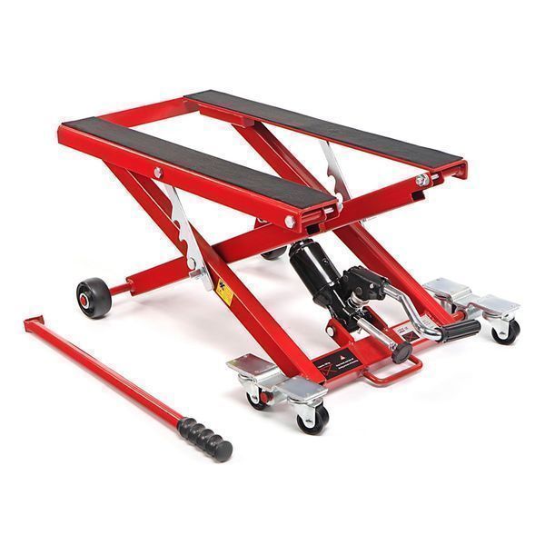 Хидравличен подемник за мотоциклет 500 кг червен hbm machines холандия