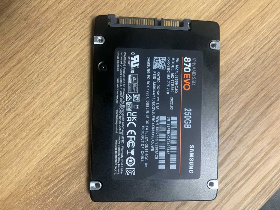 SSD Samsung 870 EVO 250GB SATA 2.5