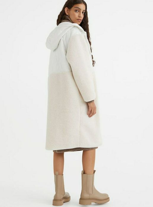 Белое пальто от h&m