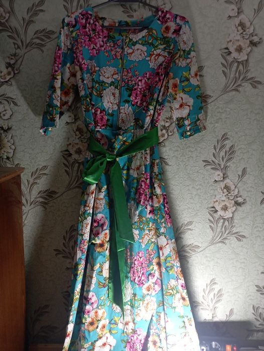 Платье штапель ,длинное. 44-46