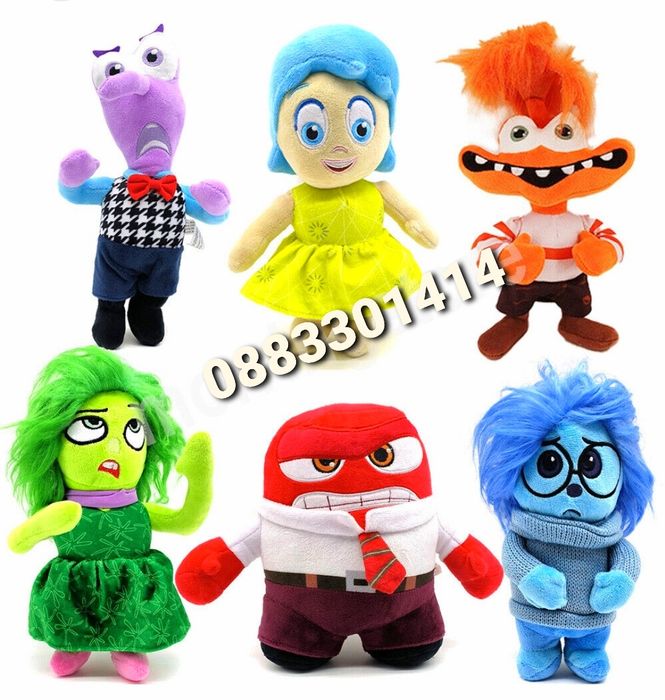 Отвътре навън Плюшени играчки Inside out