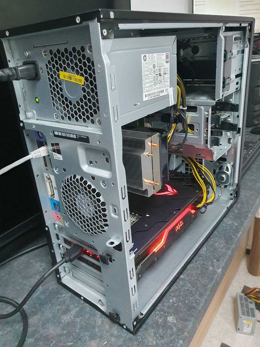 Бюджетен Геймърски компютър Xeon 3.4GHz 4ядра, 16Gb RAM, Radeon RX5700