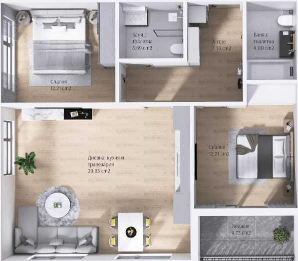 Продава се Тристаен апартамент в Пловдив, Кючук Париж - 104 кв.м за 636 €/кв.м - Снимка #2