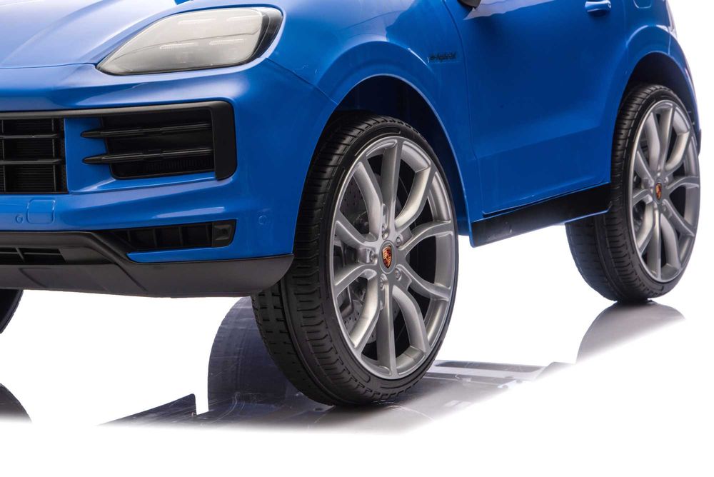 Masinuta electrica Porsche Cayenne 2x35W 12V scaun tapitat Blue
