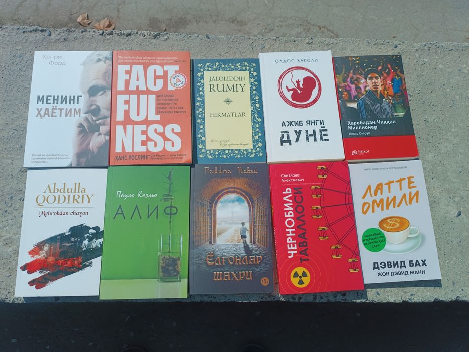 Kitoblar sotiladi bestseller arzon narxlarda Fargʻona