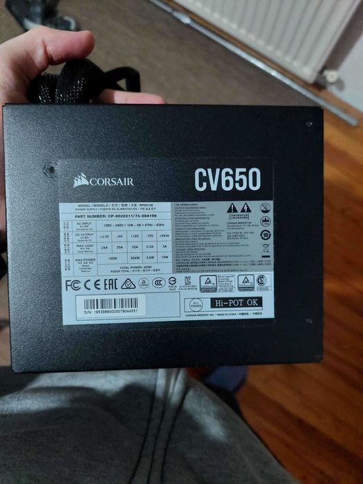 Компютърни части (i5-3470, corsair vengeance, 650w PSU)