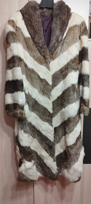 Дамско Кожено Палто тип рибена кост