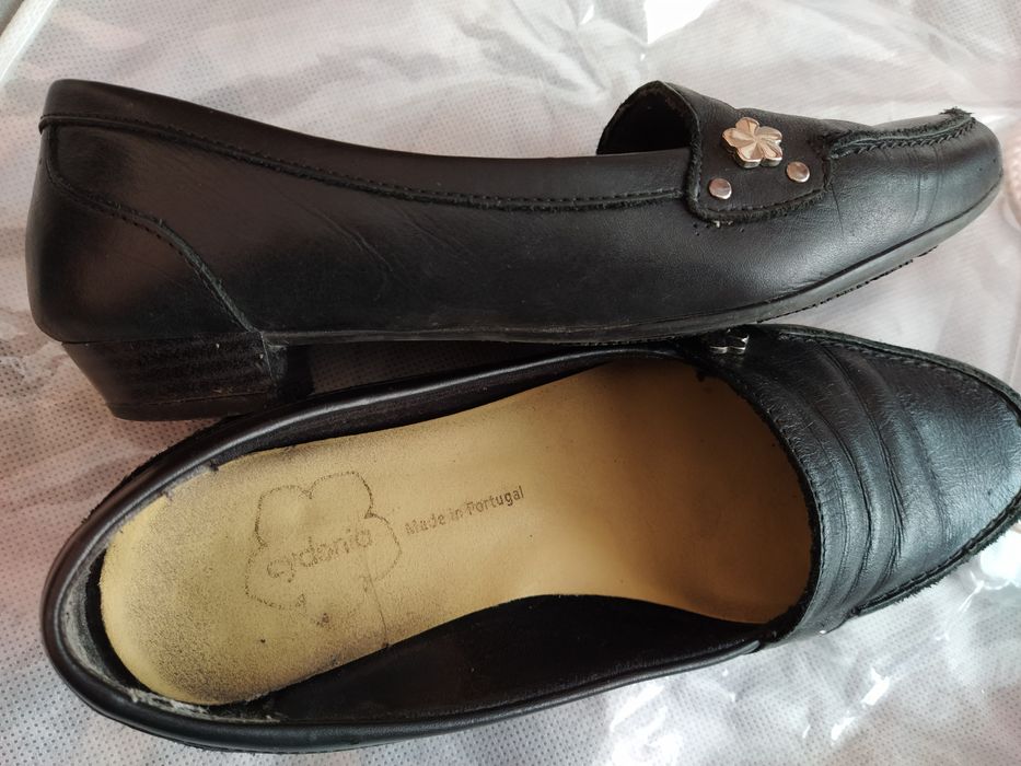 Cydonia Portugal естествена кожа 37 номер черни обувки