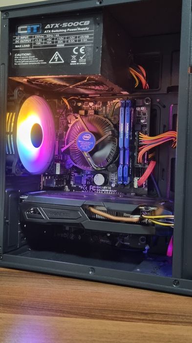 Unitate PC Gaming: i5 4590s/8GB RAM/GTX 1050 2GB/SSD 240GB/fRGB