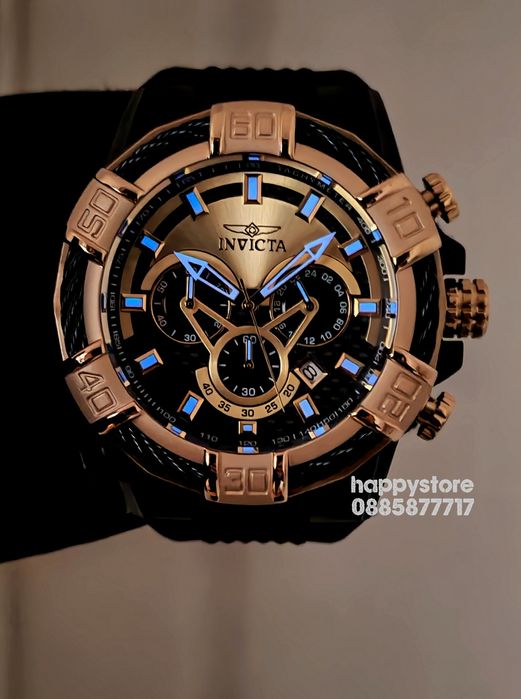 INVICTA Bolt Phantom Gold 52 mm, Инвикта нов ръчен часовник