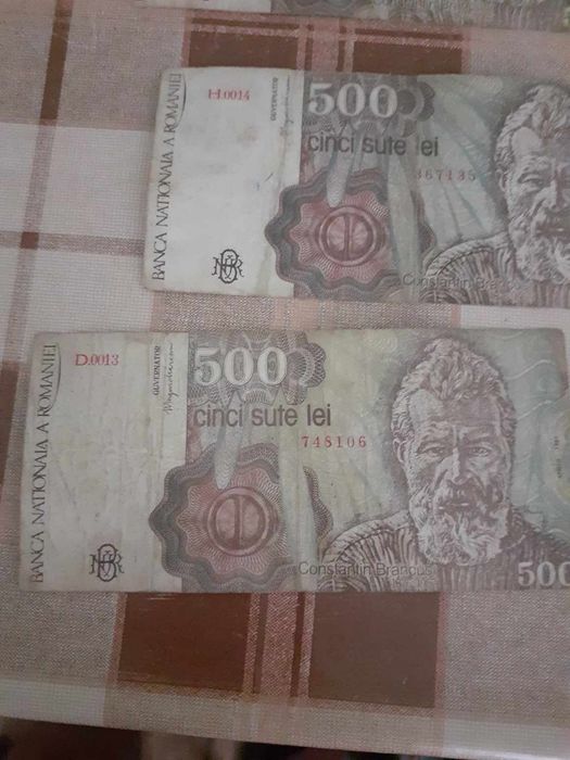 Vând bancnote vechi cu Brâncuși