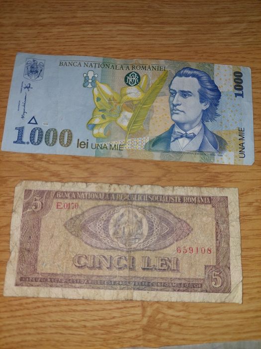 Vand  bancnote vechi pentru colectionari (toate cinci, la pachet)