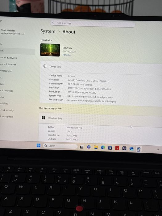 Lenovo ThinkPad X1 Carbon Gen 13 - Intel Core Ultra 7 255U - 1TB/32GB