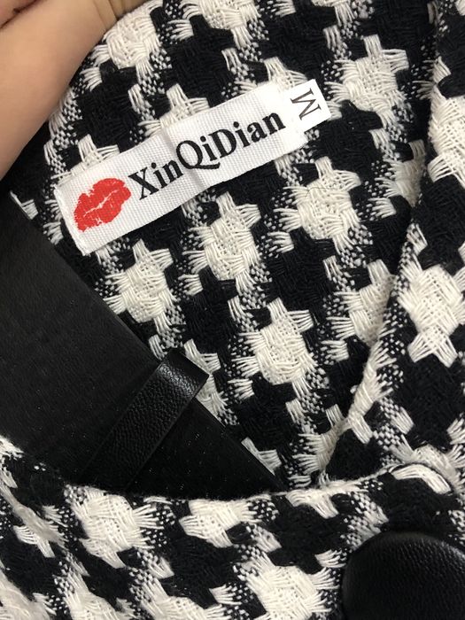 сарафан черно-белый