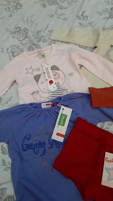 Лот нови дрехи бебе момиче boboli,name it..