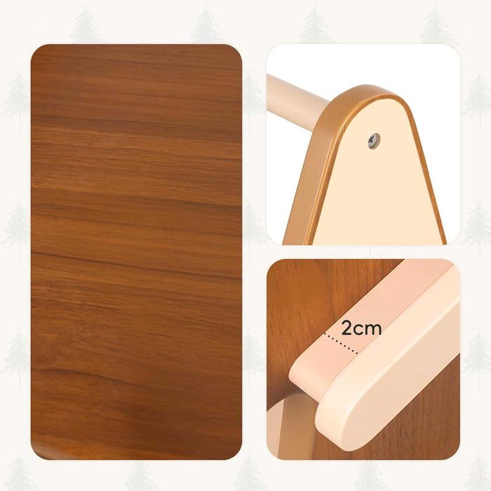 OOOK въртяща се на 360° кула за книги с 4 нива, тип "коледна елха"