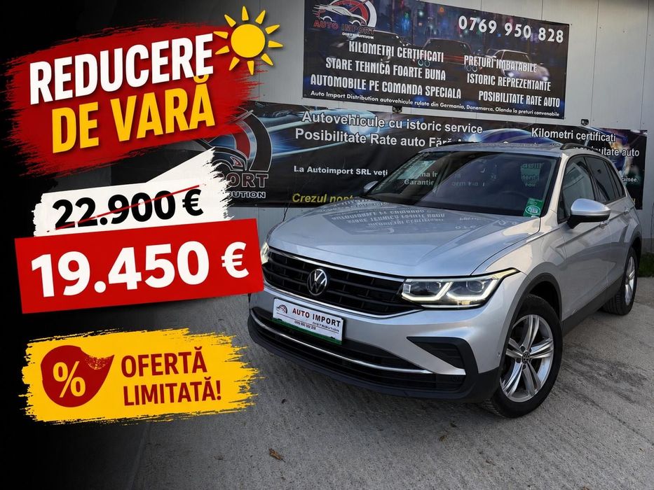 Volkswagen Tiguan 2022 Faruri Laser 4x4 Garanție Tva deductibil Livrare Gratuită
