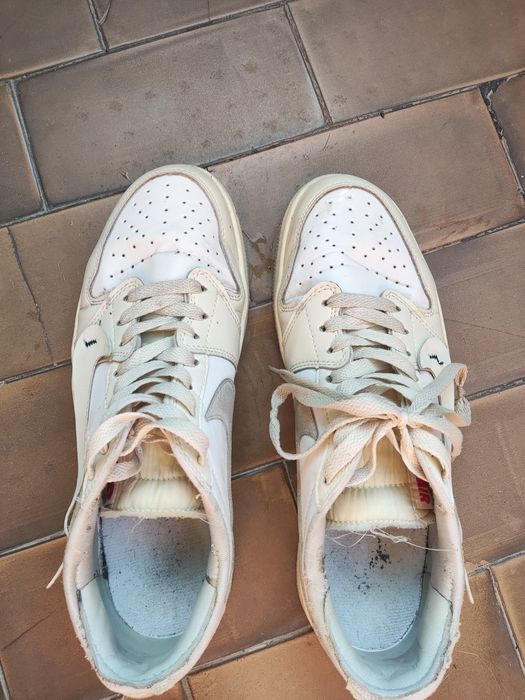 Beige Brown Custom Low Air Jordan 1 x.