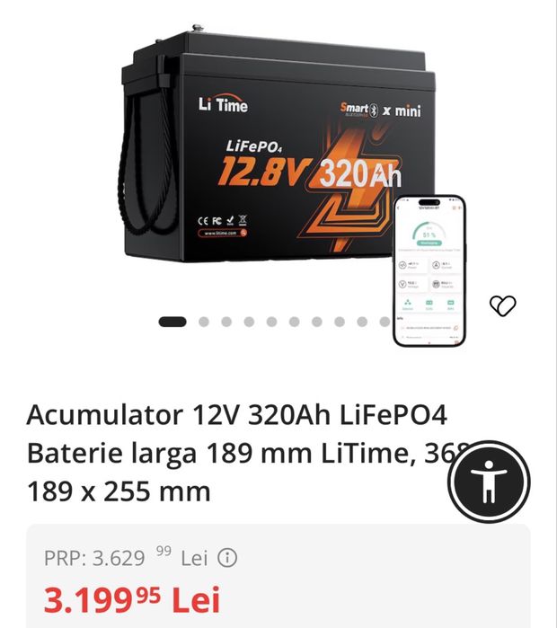 Garmin Livescope plus GLS10 LVS34 si baterie Litime 12V 320Ah
