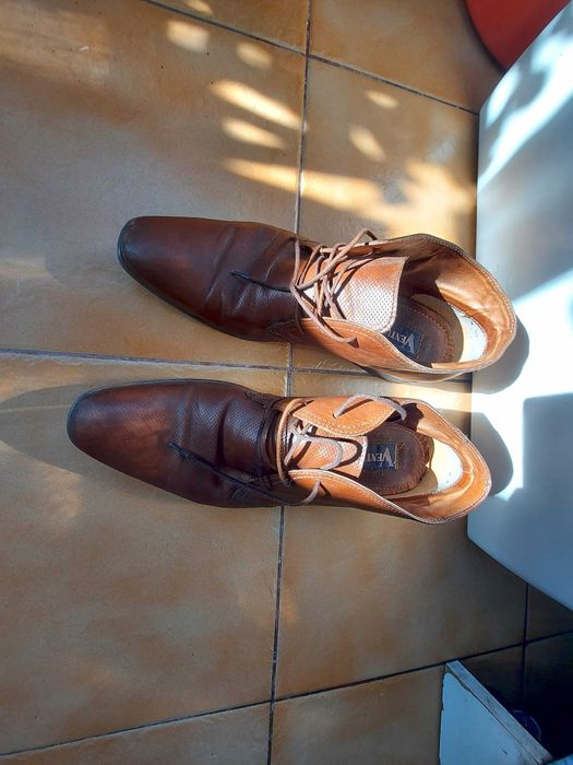 Pantofi barbati Venturini 43 piele, maro
