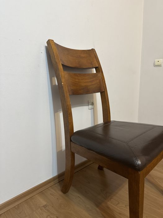 Стул дерево , кожа США