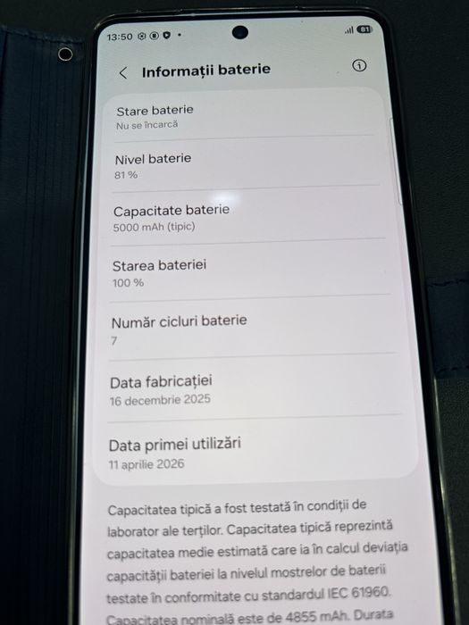 Samsung s26 ultra 256 gb 7 cilcluri !