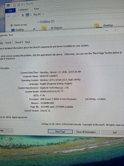 PC Gaming Ryzen 7 5800x / RTX 3070