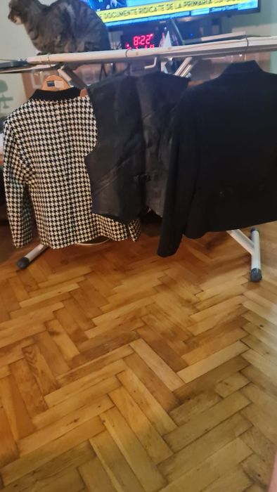 Sacou .Vesta din piele.Costum din doua piese.Pret 100 lei/bucata