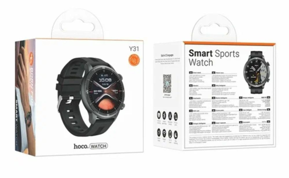 Смарт-часы HOCO Y31 черный