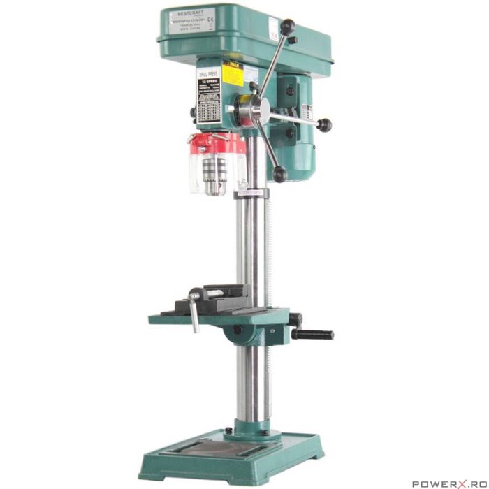 Masina de gaurit fixa cu coloana, de banc, 1450 W, 12 viteze, Kraft