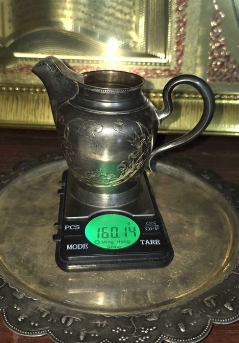 Антикварный Молочник Серебро 84 пробы Вес 160 грамм По Цене за 1 грамм